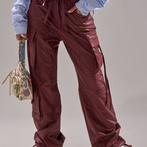 AKIRA Maroon Cargo Pants